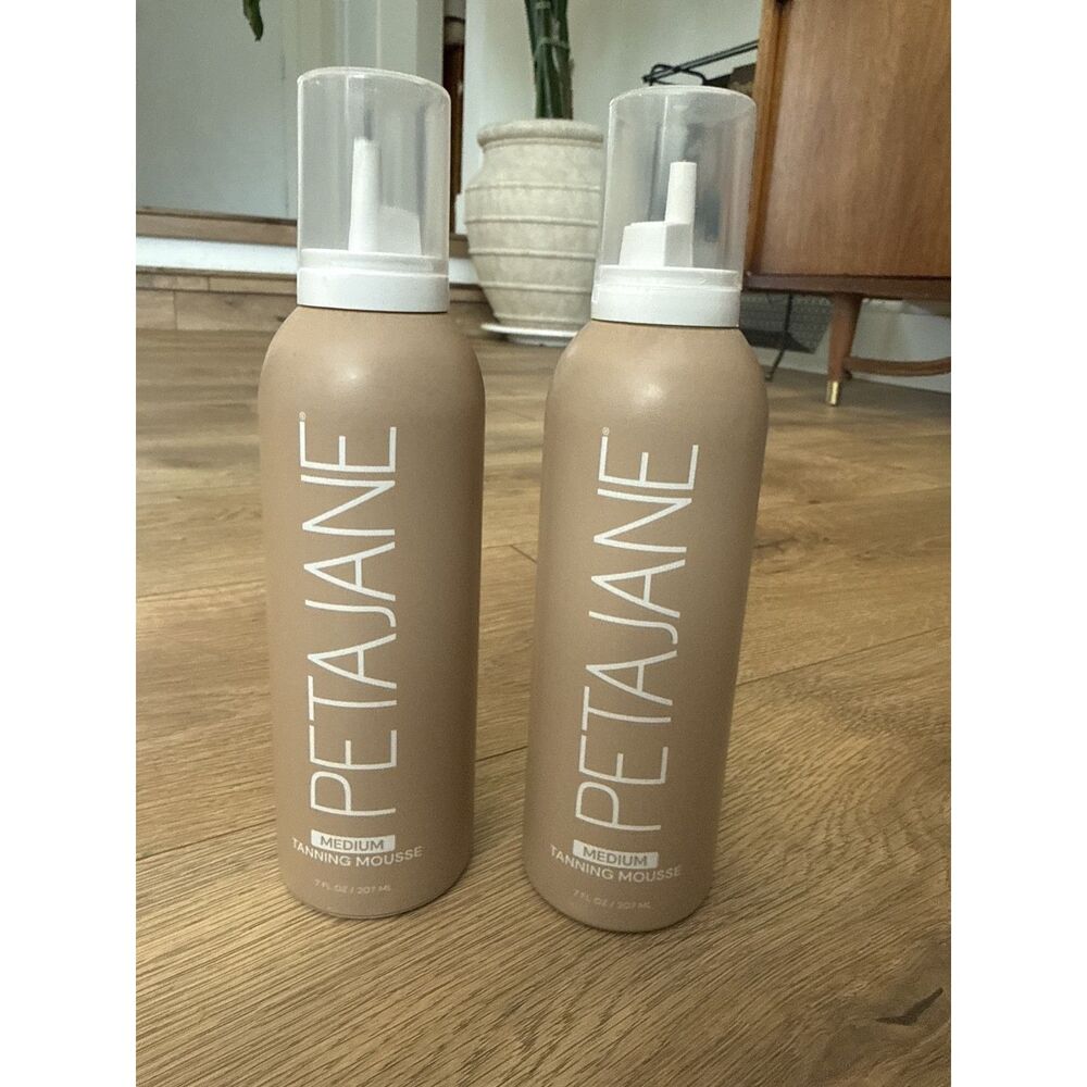 PETA JANE lot 2 Self Tanning M foam New tanner tan mousse clean non-toxic